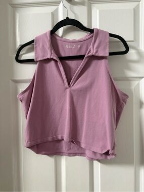 Abercrombie lavender cropped tank